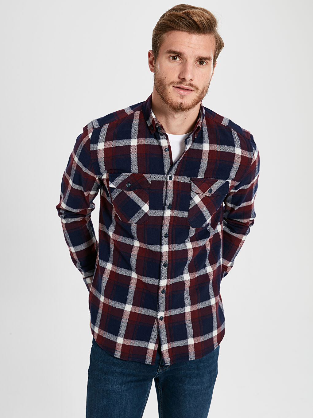 Chemise ROUGE BORDEAUX Homme