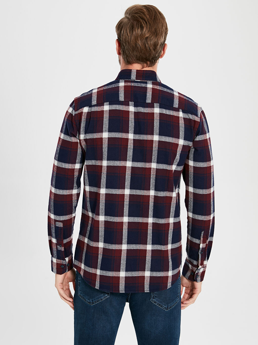 Chemise ROUGE BORDEAUX Homme-3