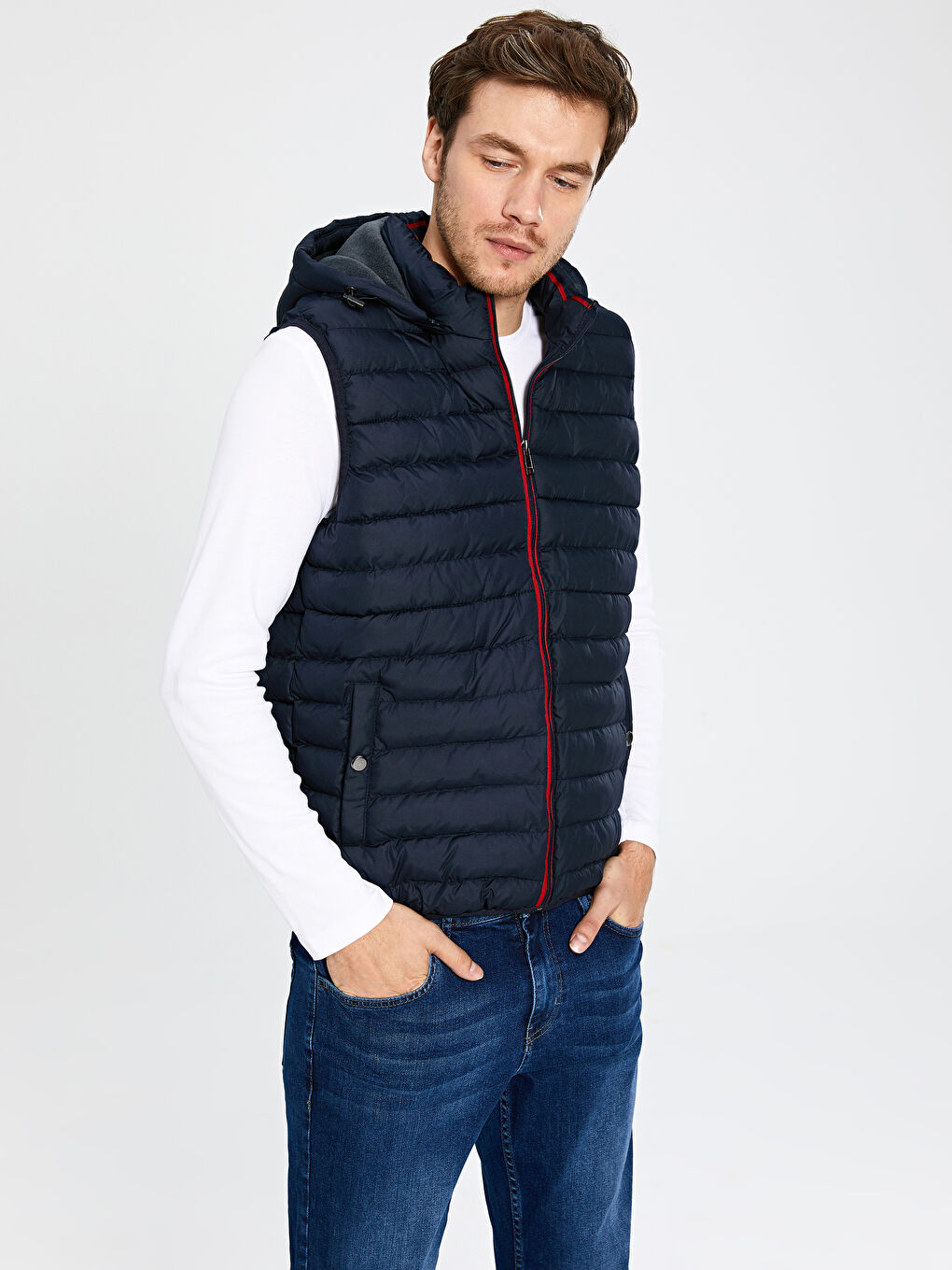 Koyu Lacivert Yelek-2