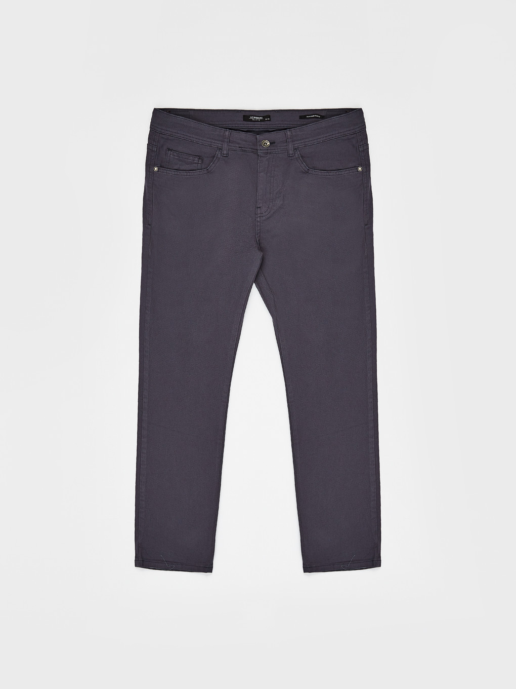 Antrasit Dar Kalıp Gabardin Erkek Chino Pantolon-1
