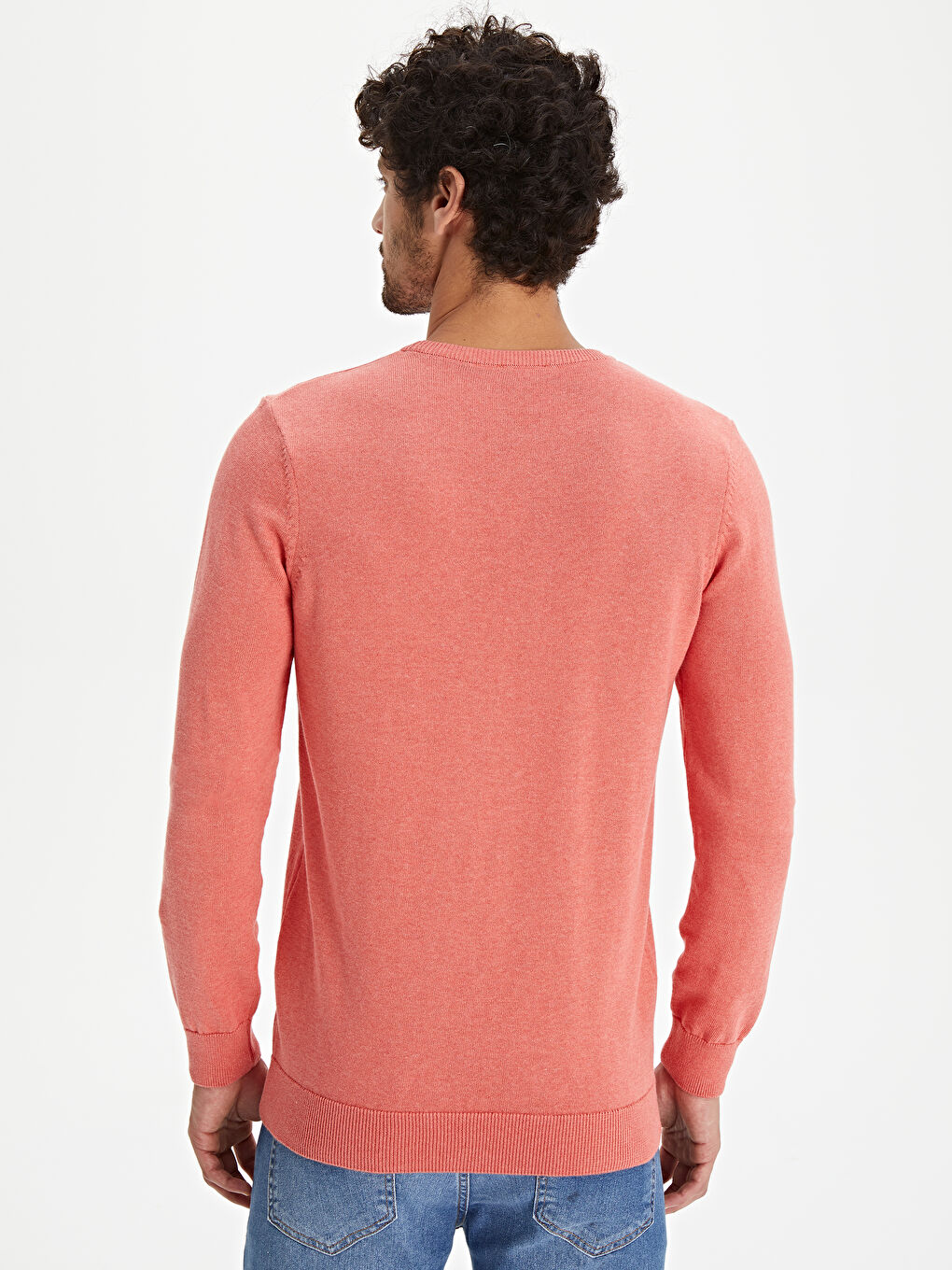 Mercan Bisiklet Yaka Erkek Triko Kazak-3