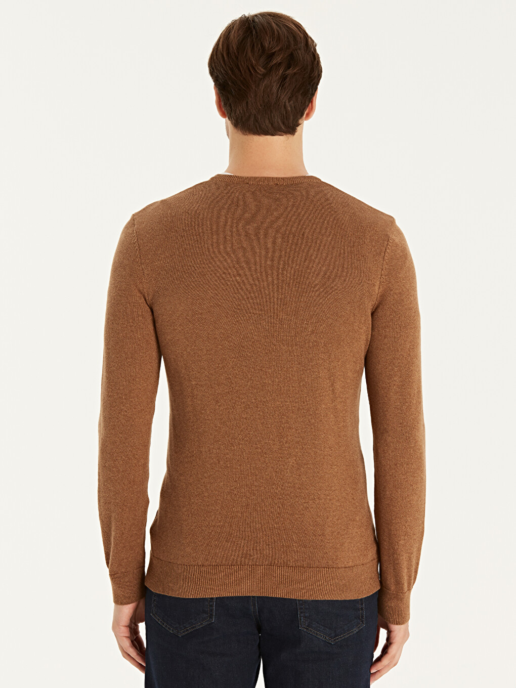 V Neck Long Sleeve Men's Knitwear Sweater-2