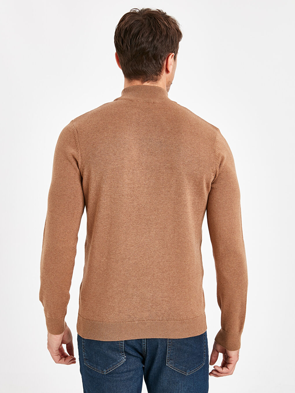 Kahverengi Deve Tüyü Melanj Kazak-2