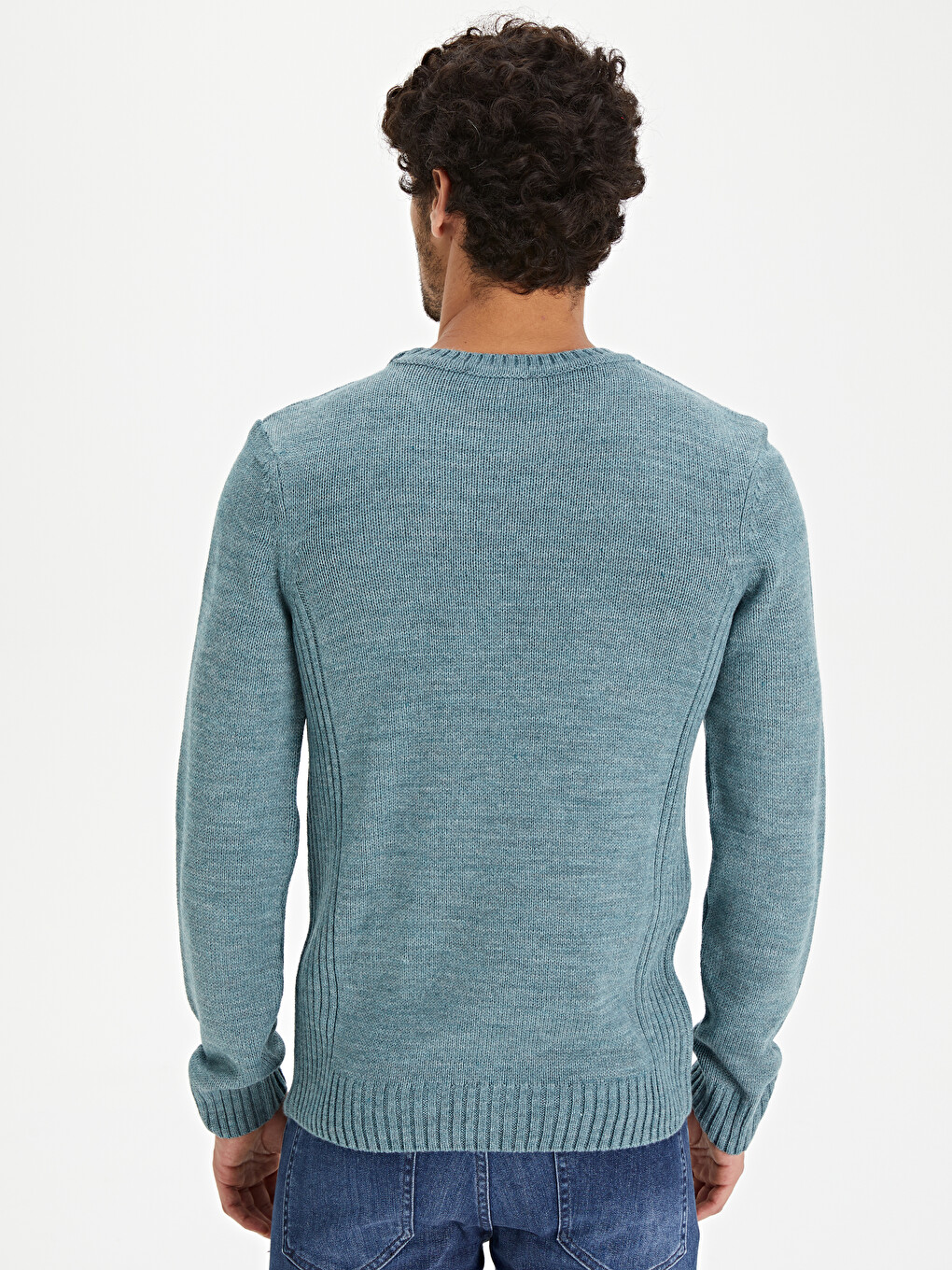 Man Blue Sweater-3