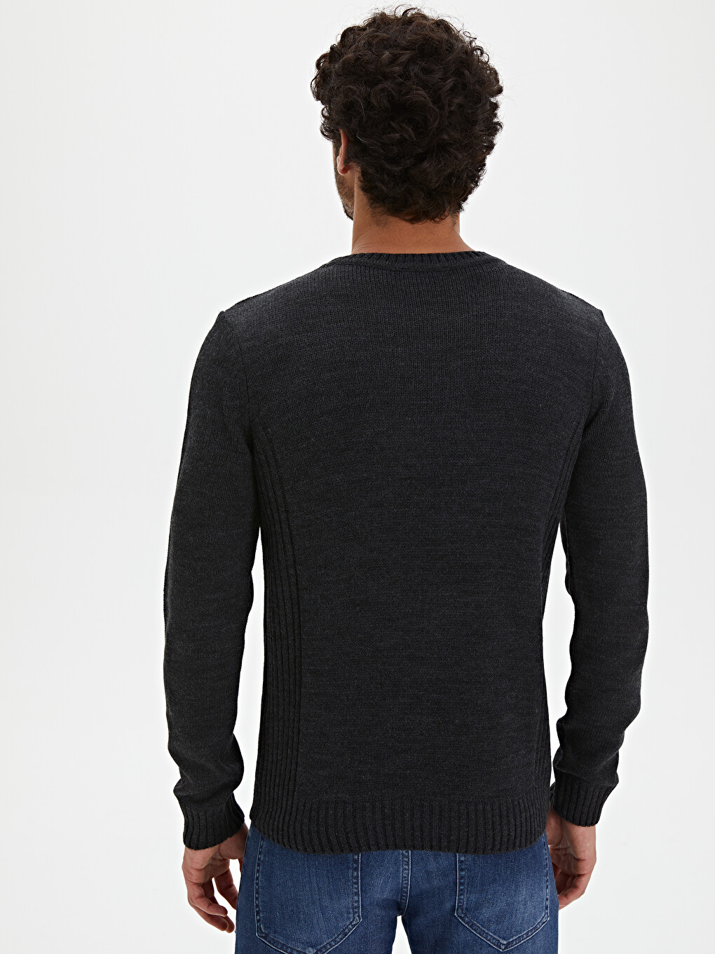 Crew Neck Men's Knitwear Sweater-2
