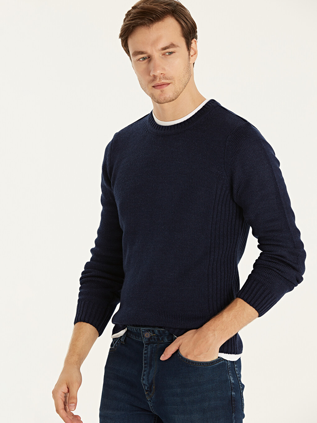 Man Navy Sweater