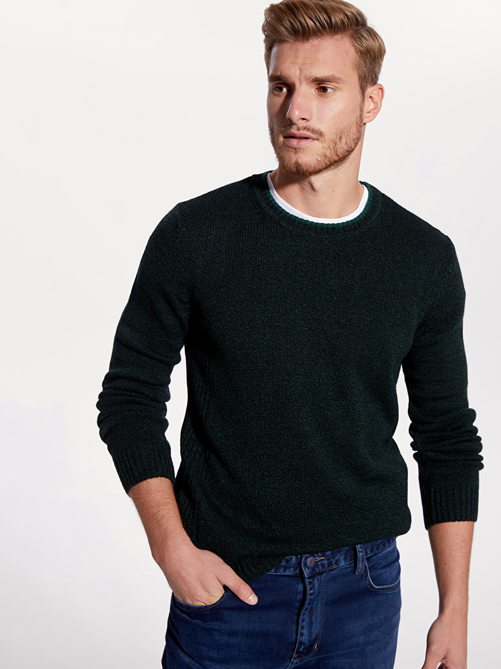 Man Green Sweater-1