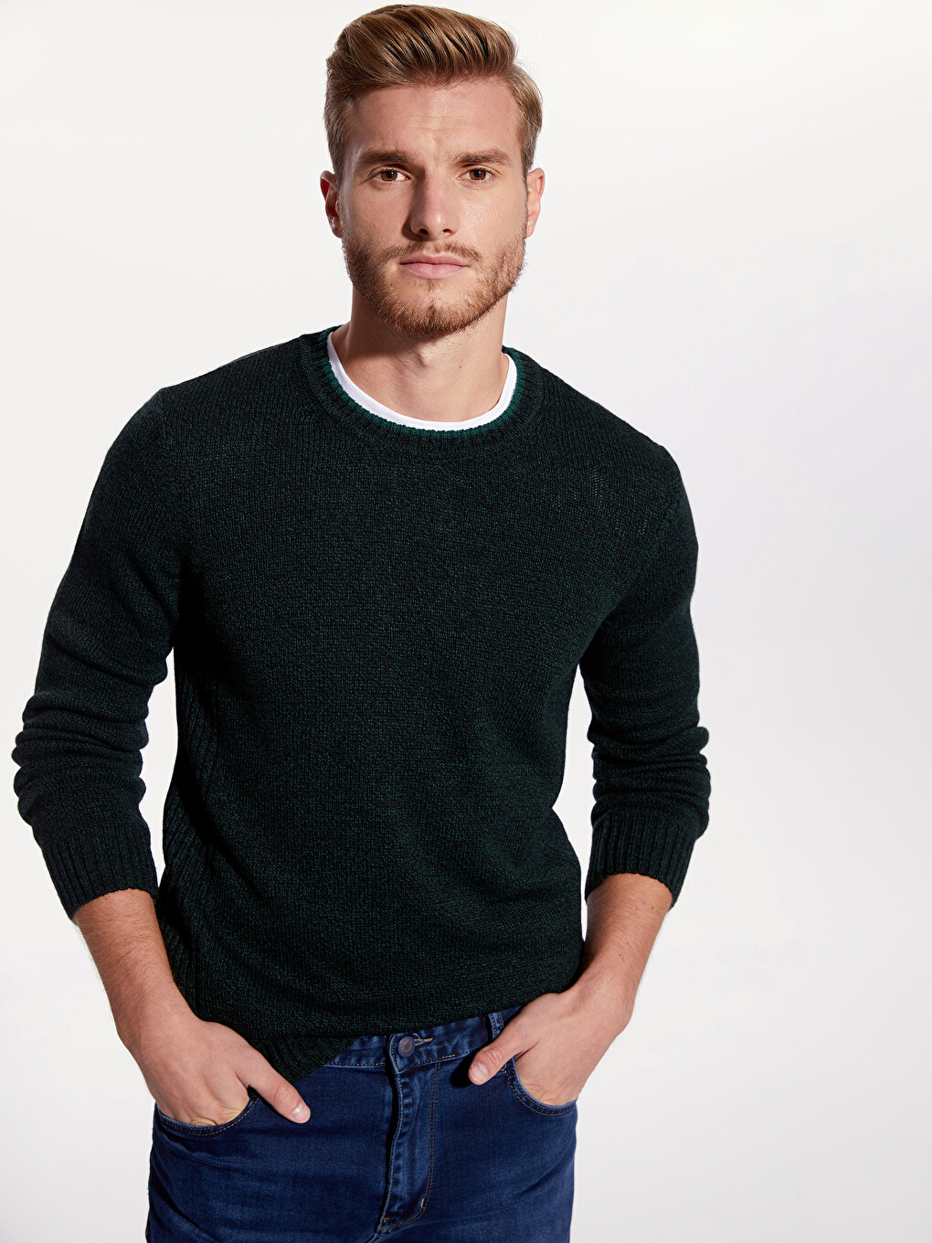 Man Green Sweater-2