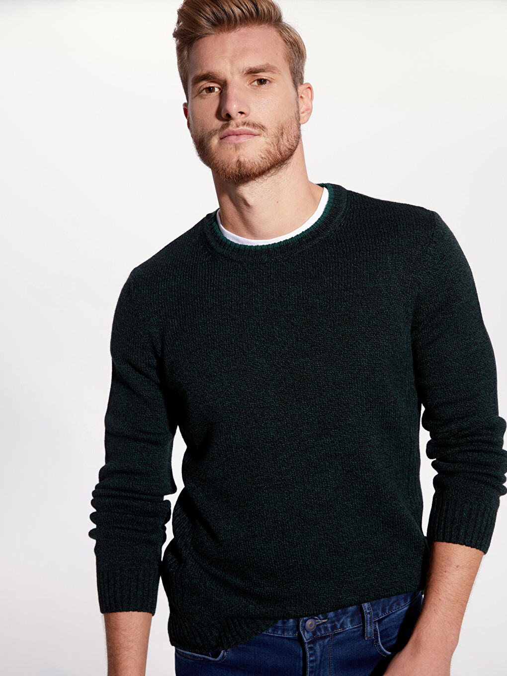 Man Green Sweater-3