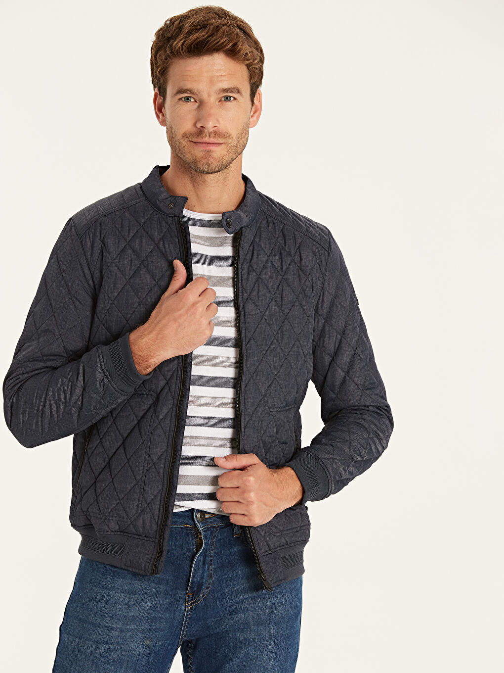 Antrasit Erkek Şişme Mont