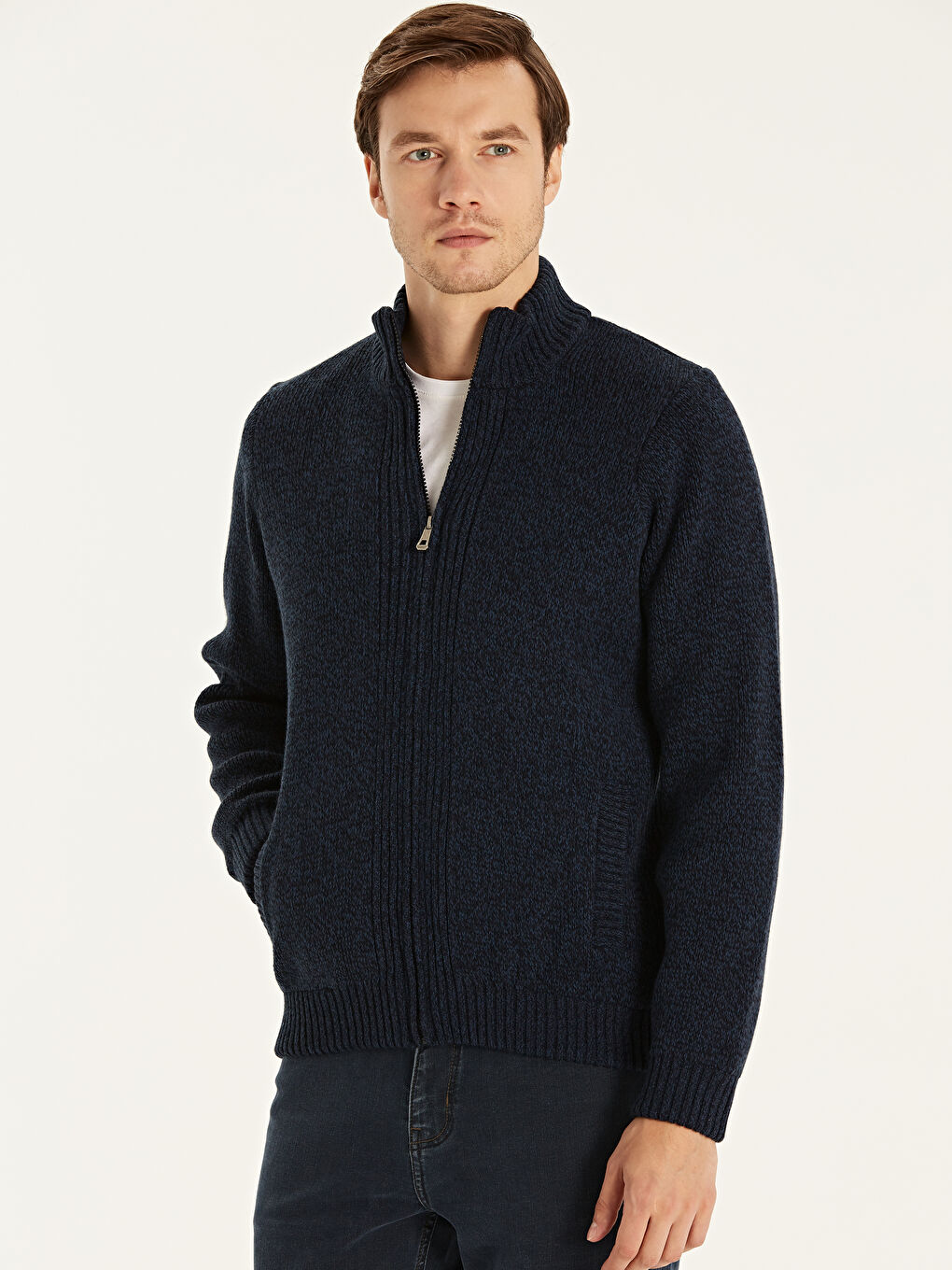 Lacivert Erkek Hırka