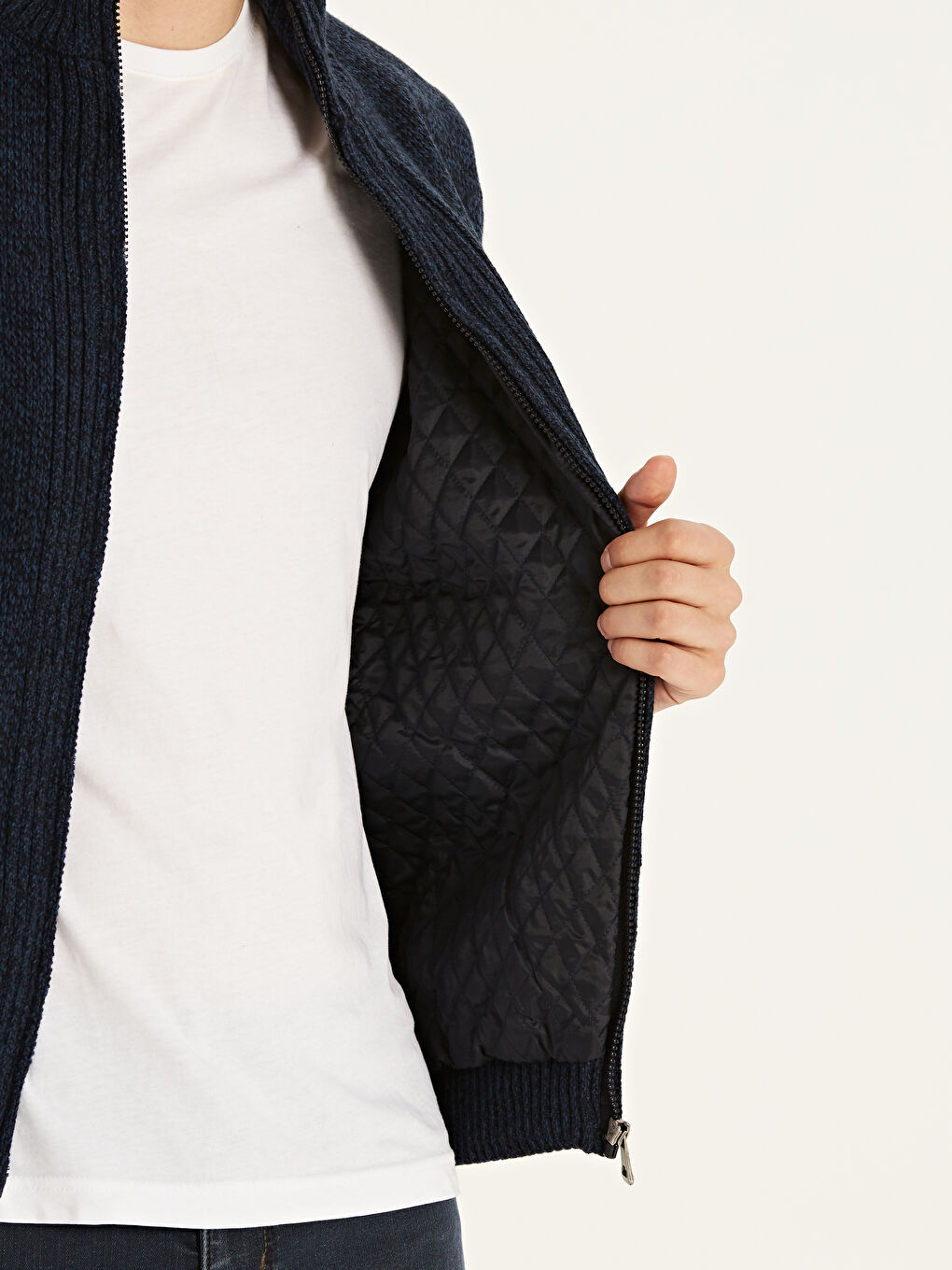 Lacivert Erkek Hırka-2