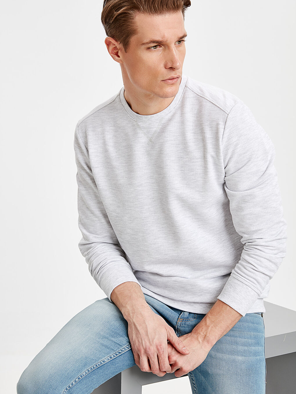 Мужчины Серый Свитшот