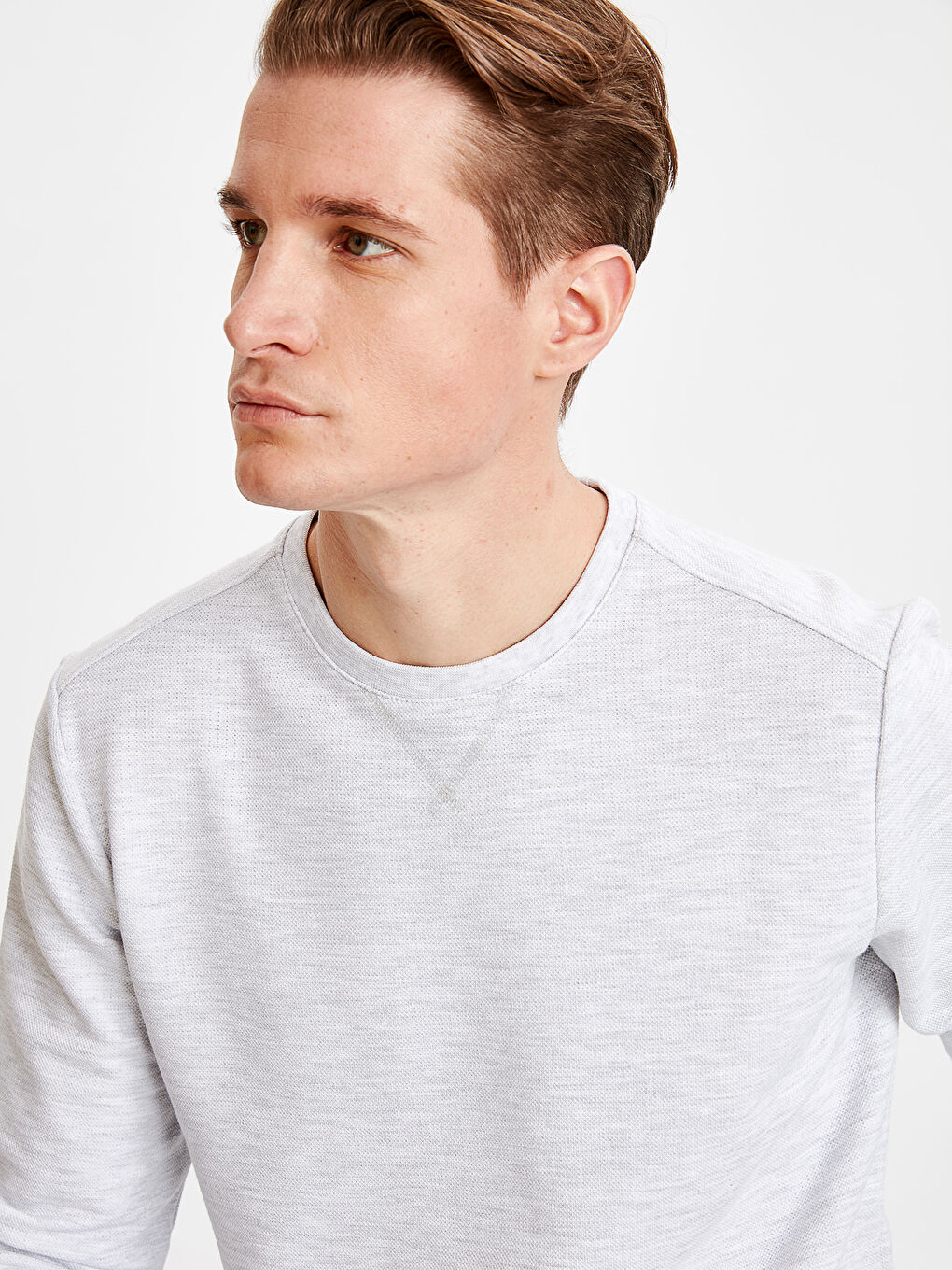 Мужчины Серый Свитшот-3