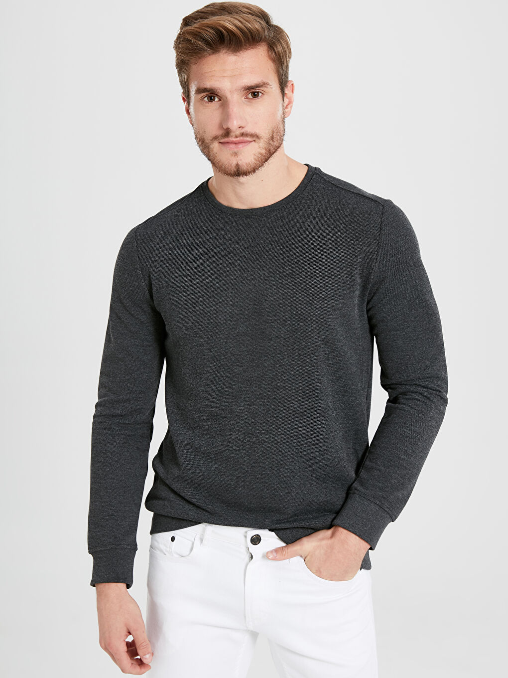 Antrasit Melanj Sweatshirt-1