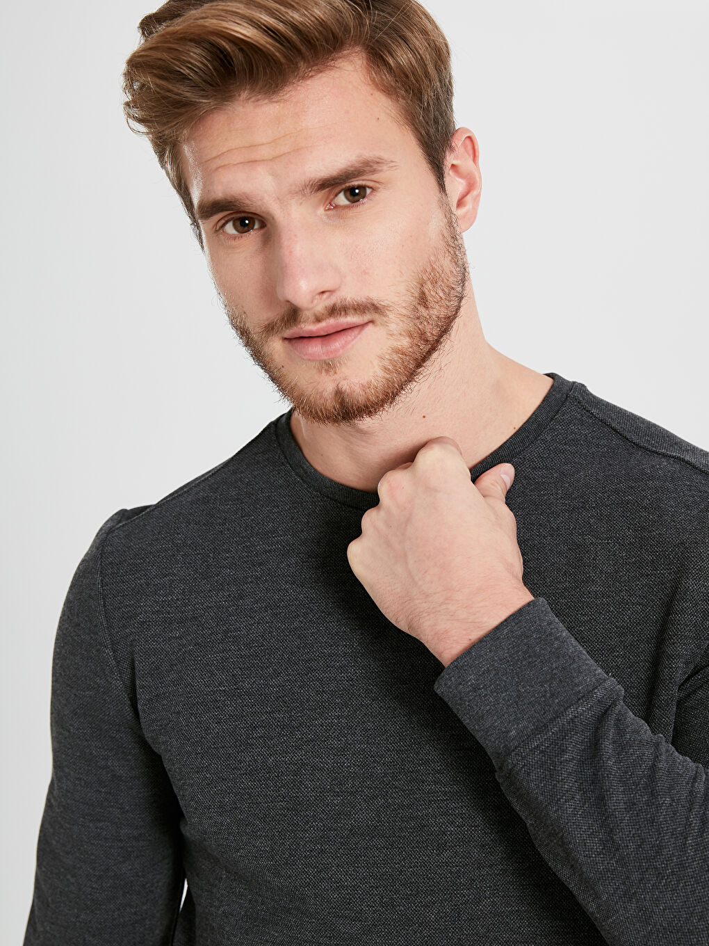 Antrasit Melanj Sweatshirt-2