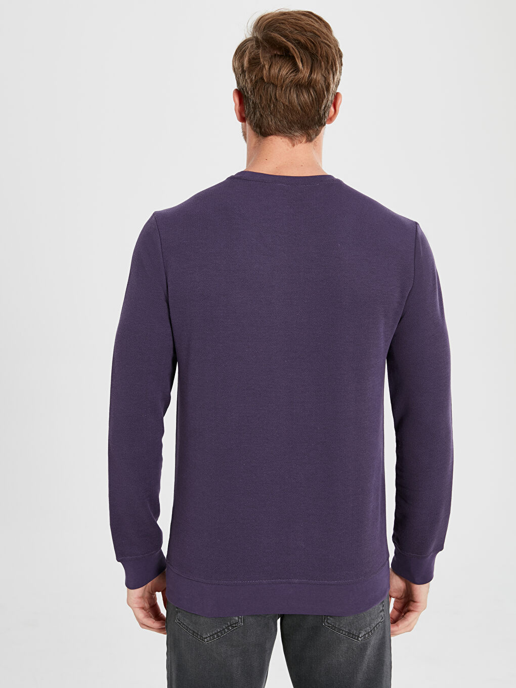 Мужчины Фиолетовый Свитшот-3