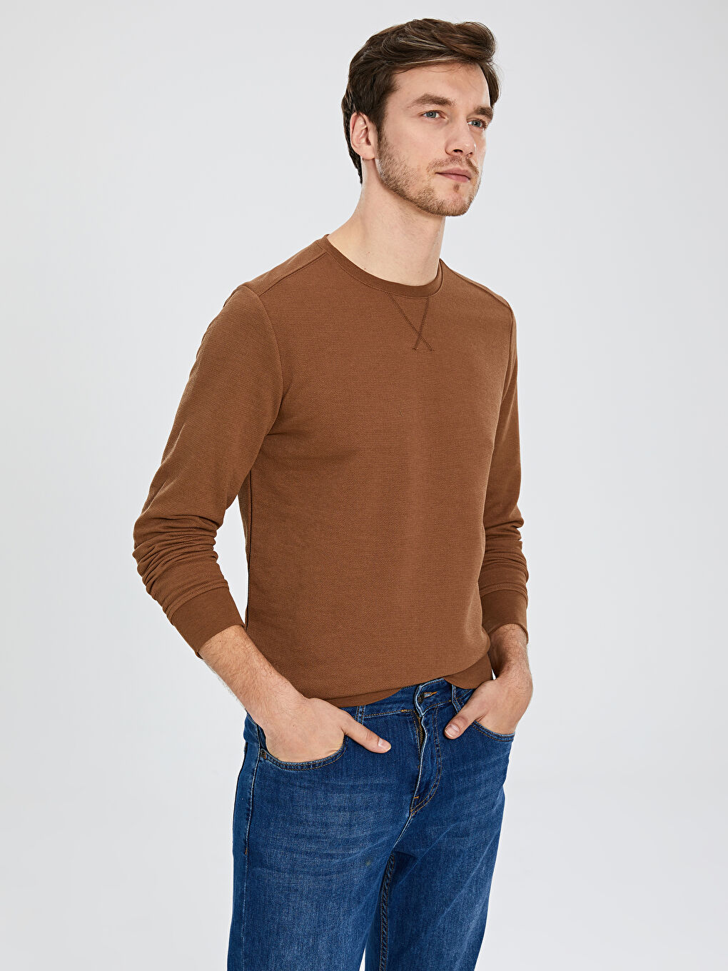 Açık Kahverengi Sweatshirt-1