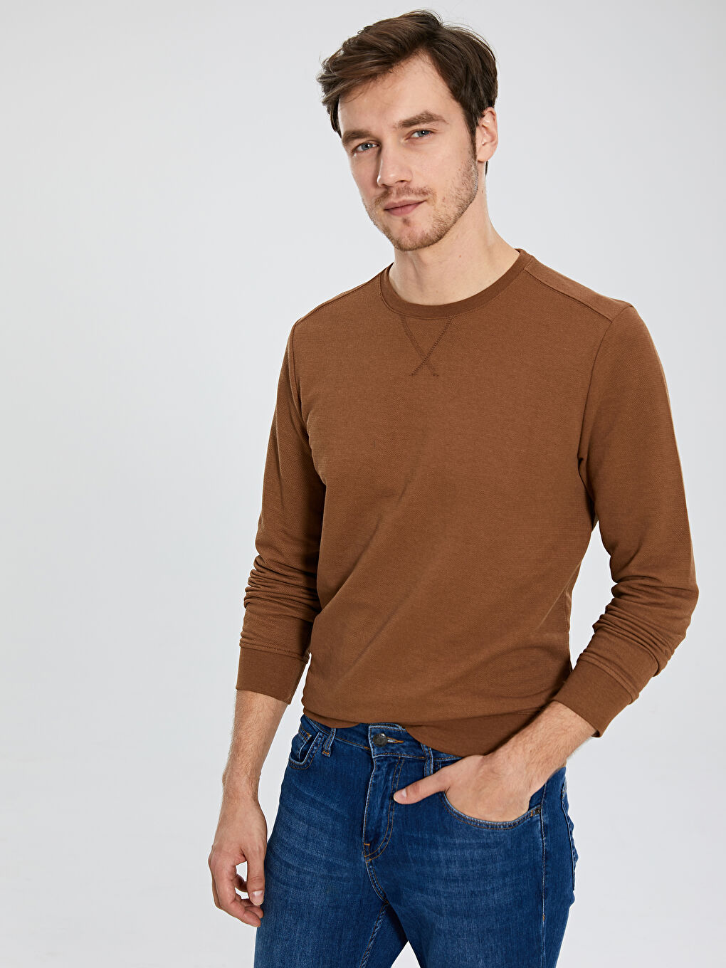 Açık Kahverengi Sweatshirt-2