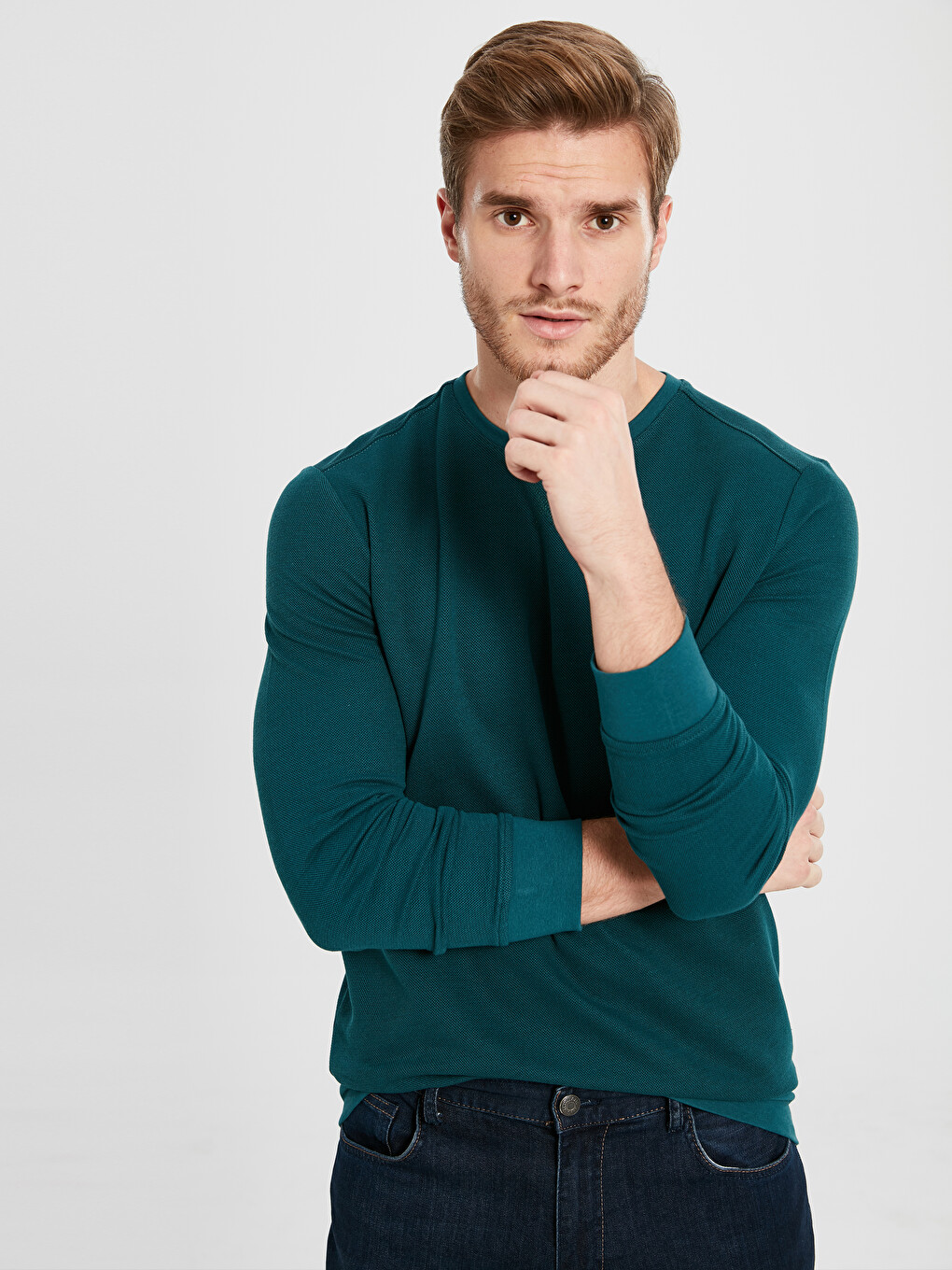 Man Green Sweatshirt-1