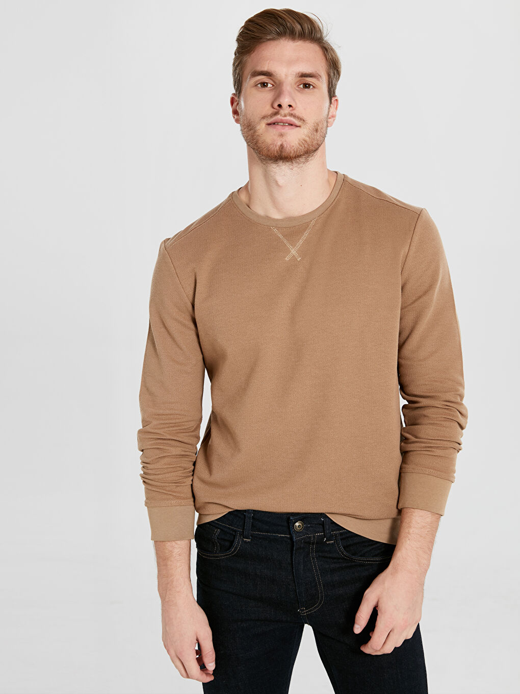 Sweat-shirt BEIGE Homme