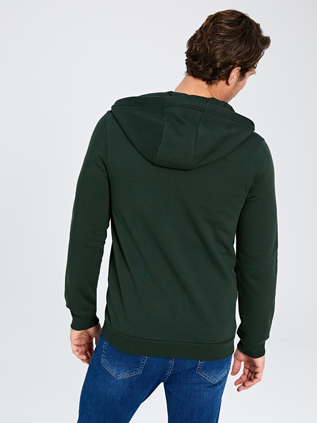 Sweat zippé Vert Homme-2