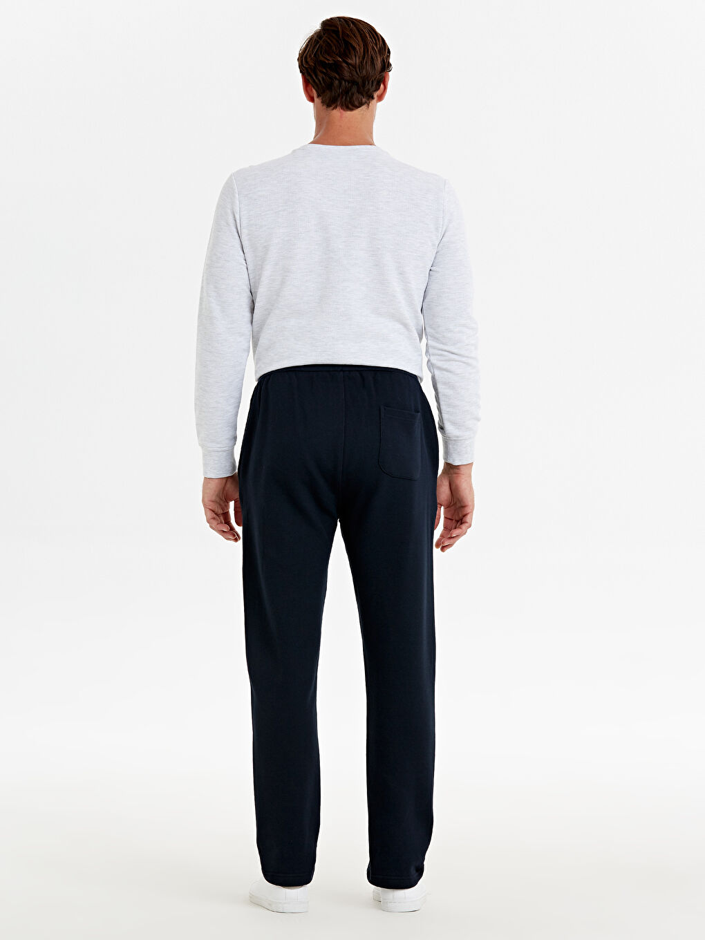 Lacivert Rahat Kalıp Erkek Eşofman Altı-2