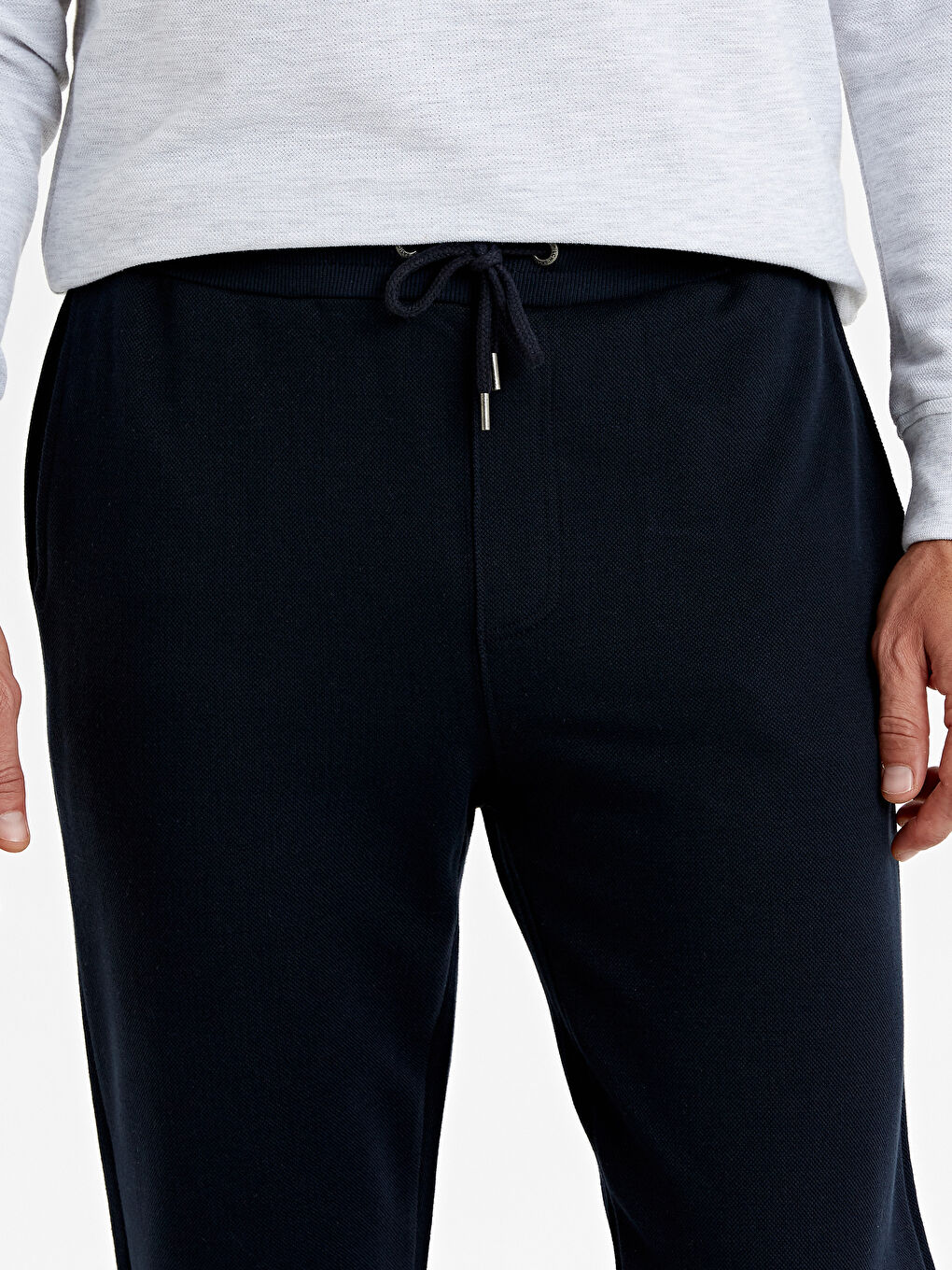 Lacivert Rahat Kalıp Erkek Eşofman Altı-3