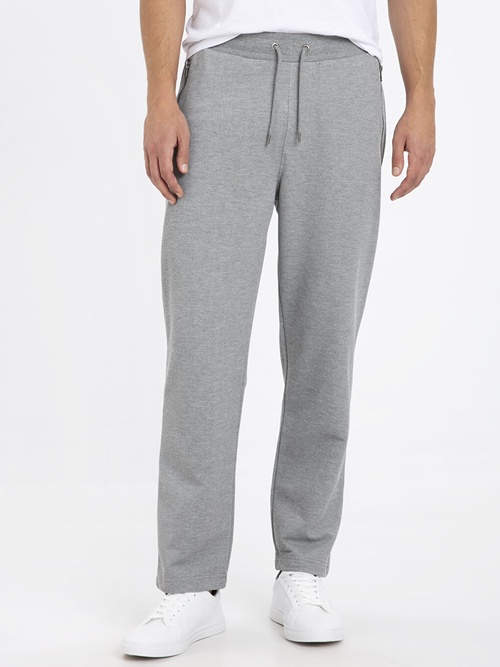 Gri Melanj Eşofman Altı-1