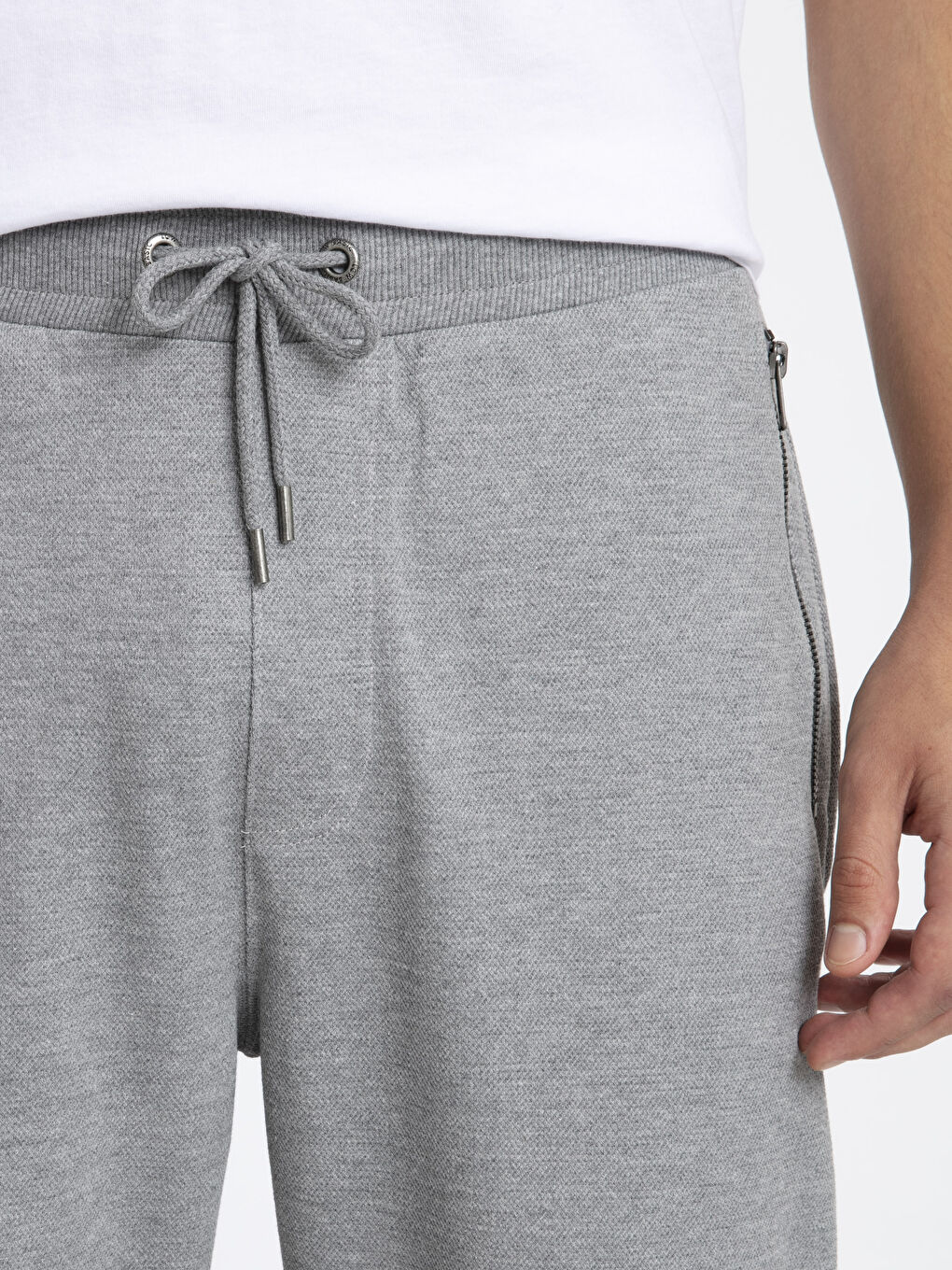 Gri Melanj Eşofman Altı-3