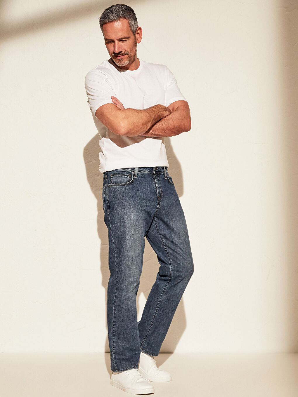 Açık İndigo Rodeo Jean Pantolon-1