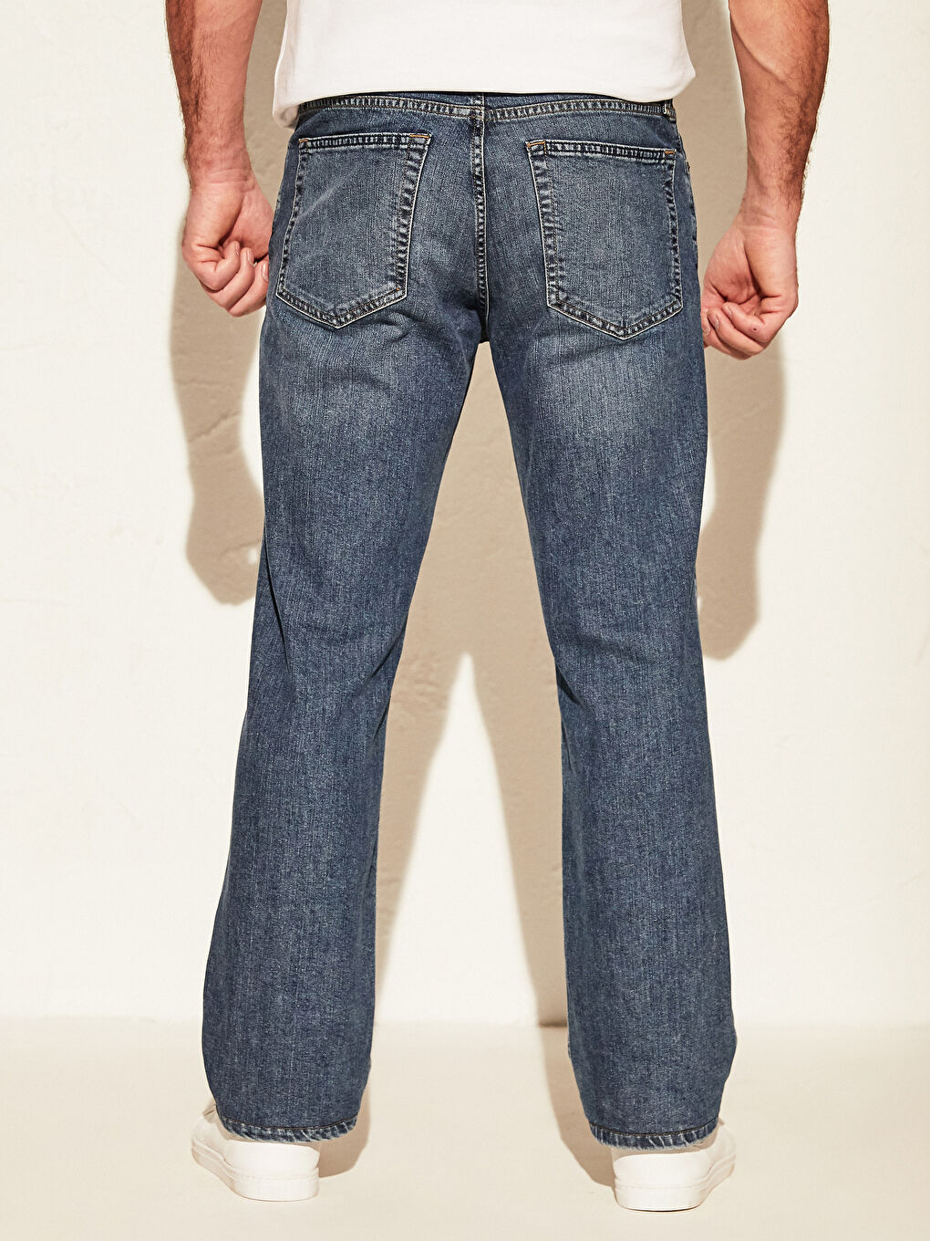 Açık İndigo Rodeo Jean Pantolon-3