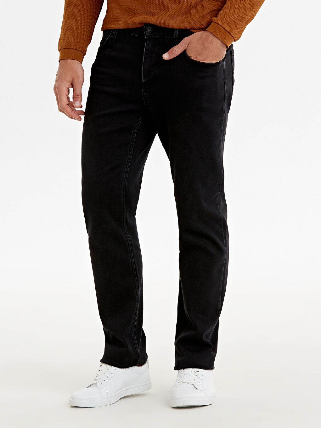 Siyah 879 Regular Fit Erkek Jean Pantolon-1