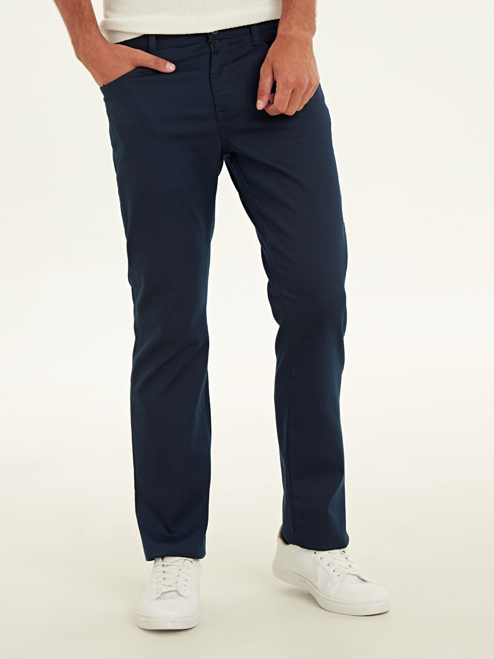 Lacivert Gabardin Erkek Pantolon-1