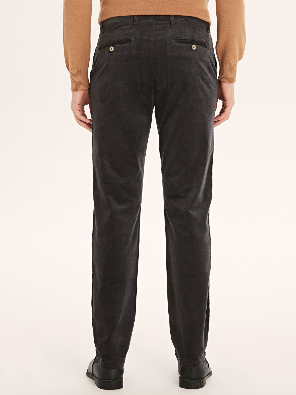 Antrasit Kadife Erkek Pantolon-2
