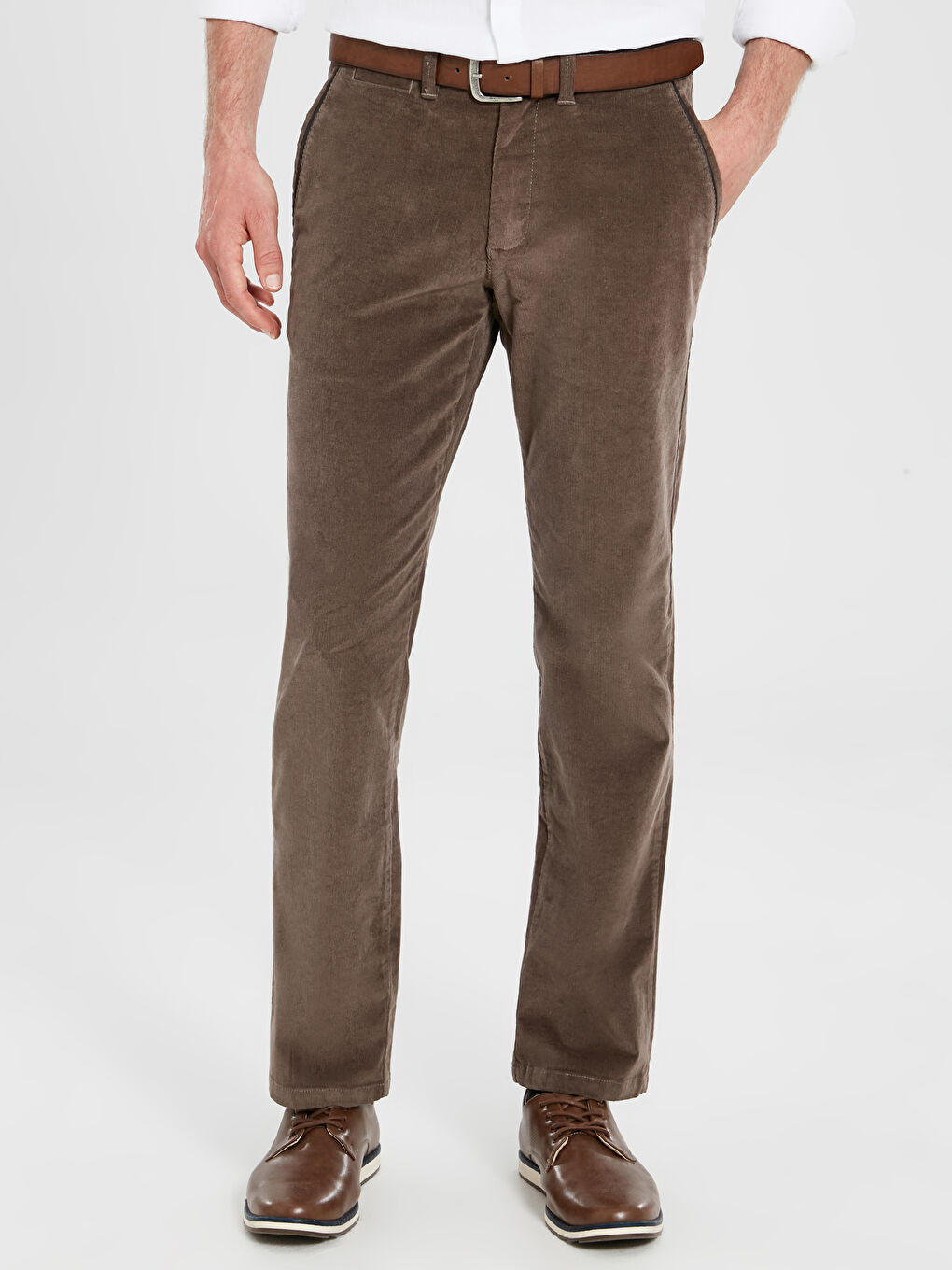 Regular Fit Velvet Men's Trousers
