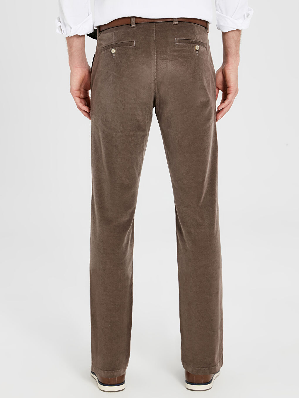 Regular Fit Velvet Men's Trousers-2