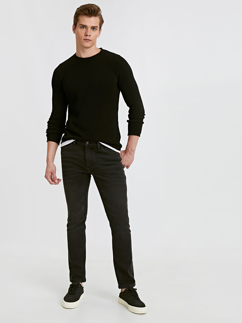 Siyah  Rodeo Jean Pantolon