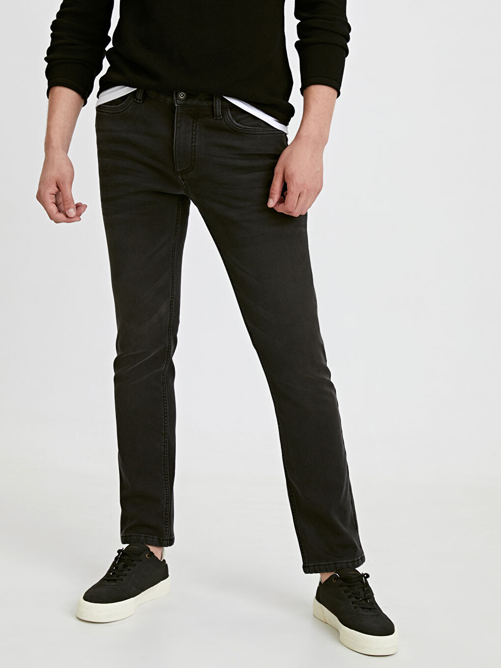 Siyah  Rodeo Jean Pantolon-1