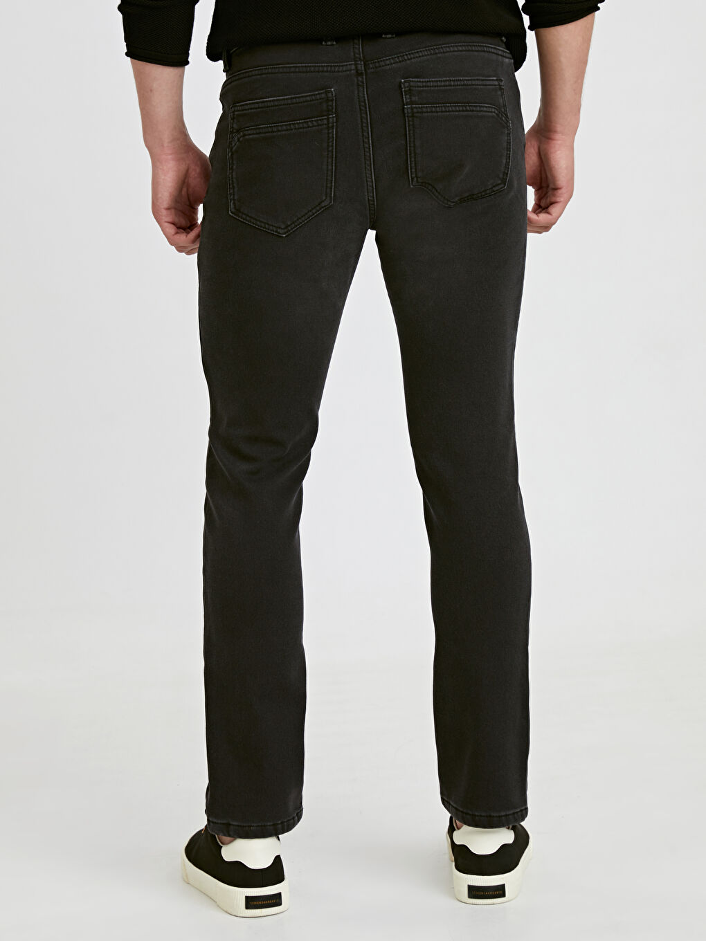 Siyah  Rodeo Jean Pantolon-2