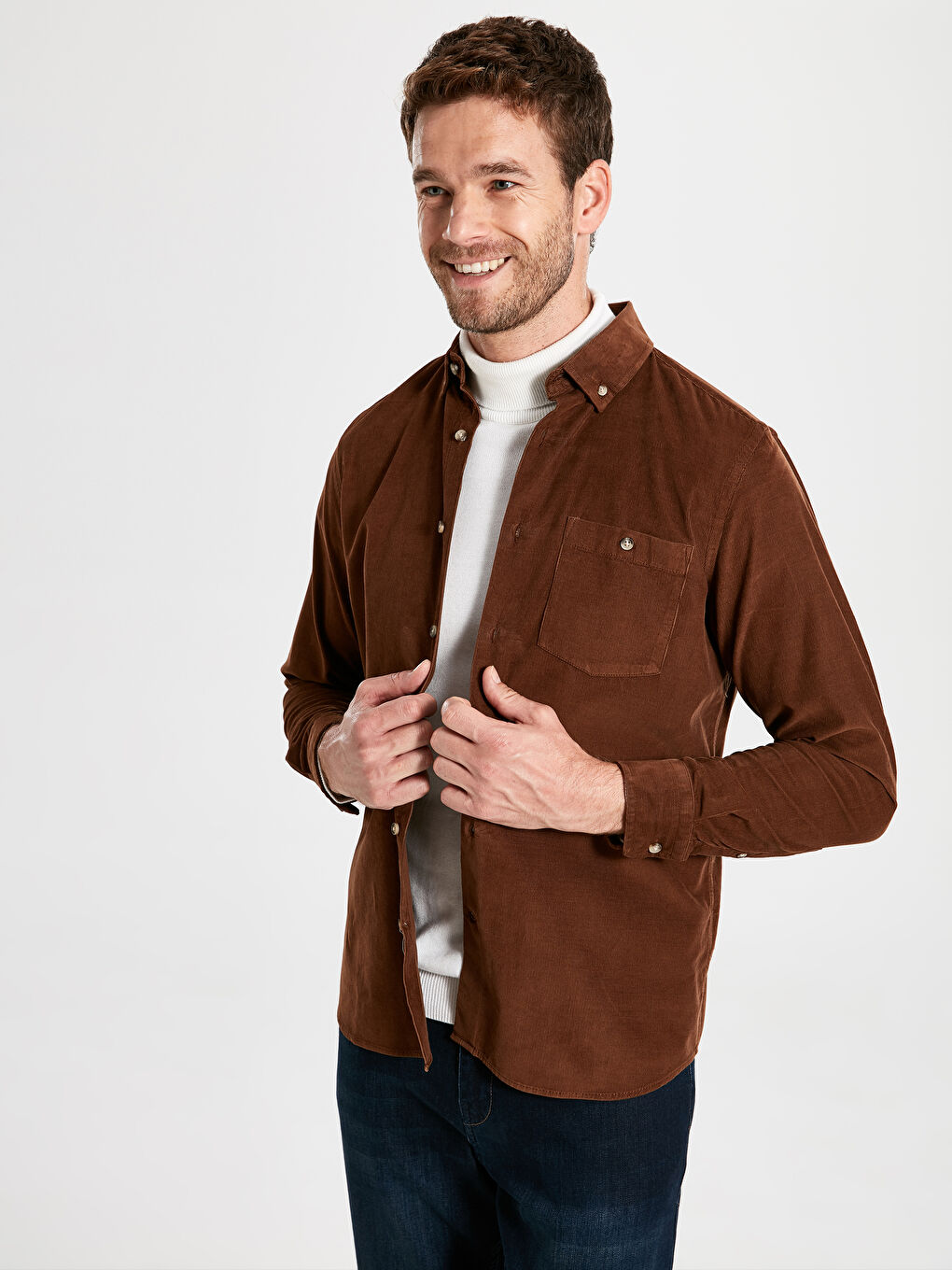 Man BROWN Shirt-1