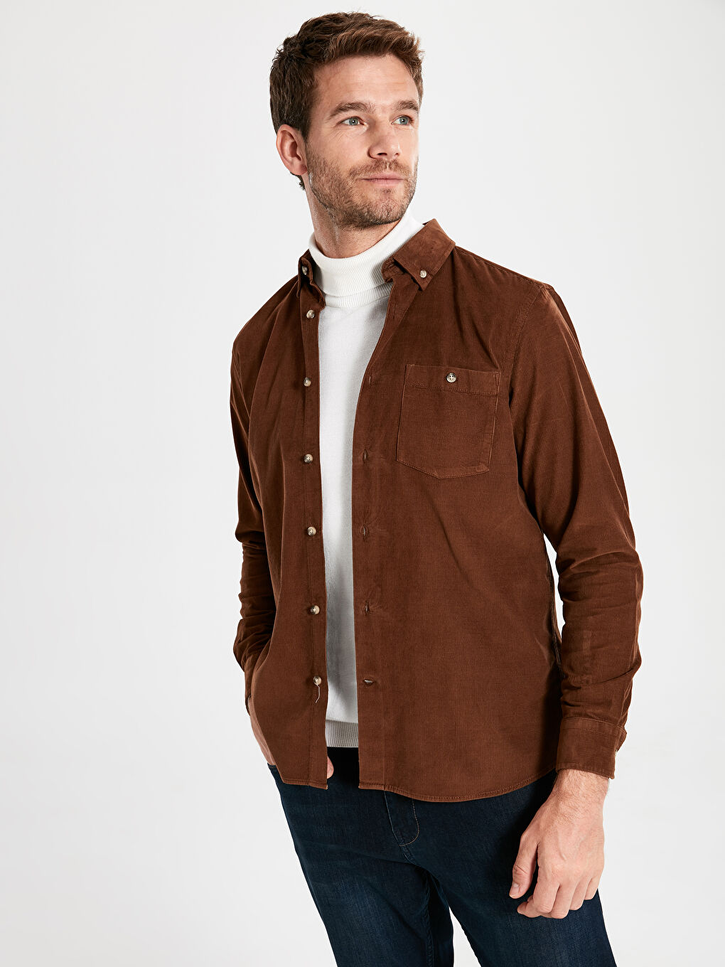 Man BROWN Shirt-2