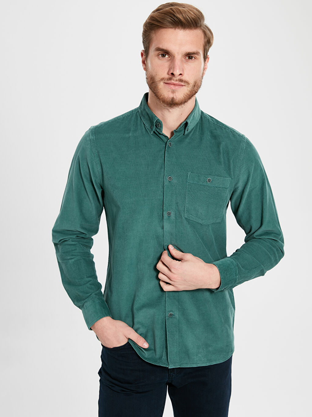 Chemise VERT Homme-1