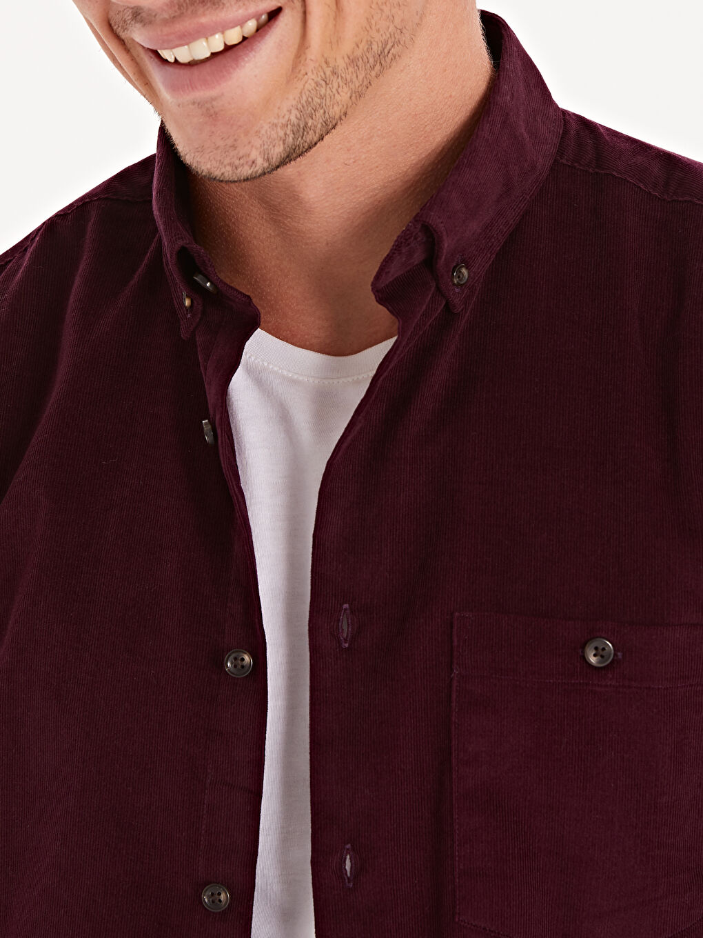 Chemise ROUGE BORDEAUX Homme-3