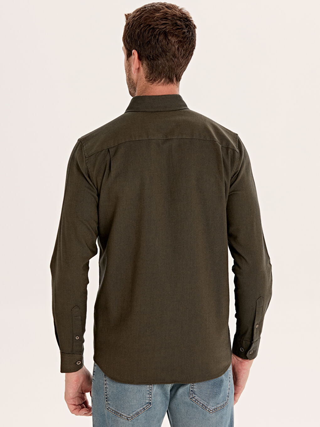 Chemise à Manches Longues Coupe Régulière pour Hommes-2