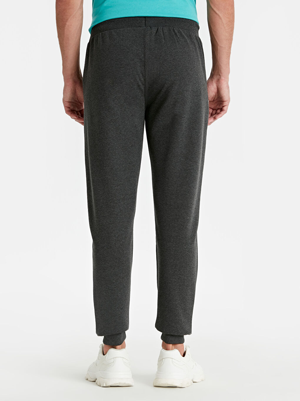 Antrasit Melanj Jogger Eşofman Altı-2