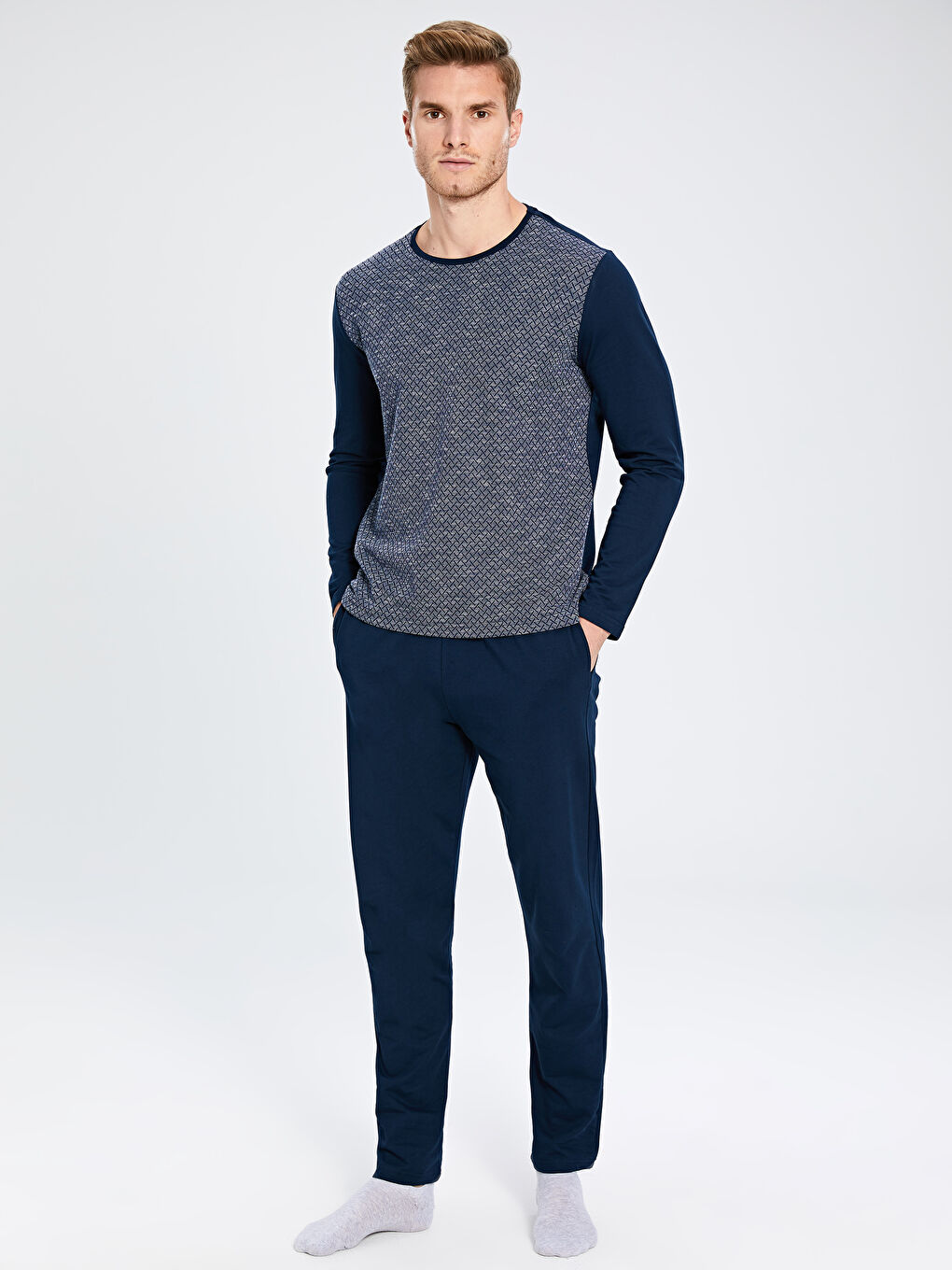 Lacivert Pijama Takım