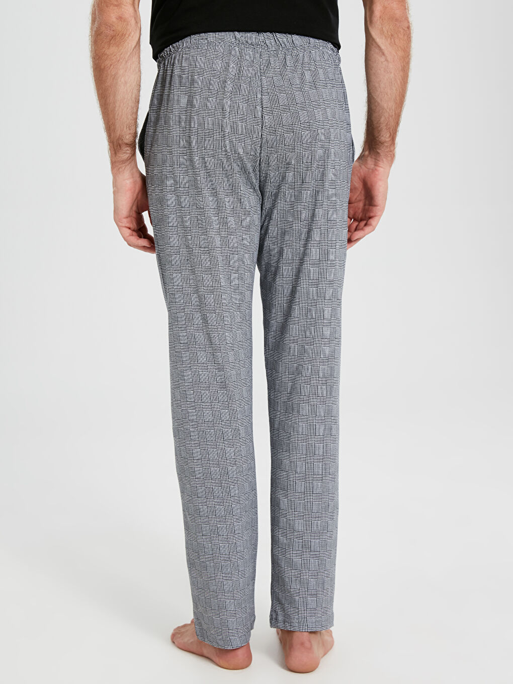 Siyah Ekoseli Pijama Alt-2