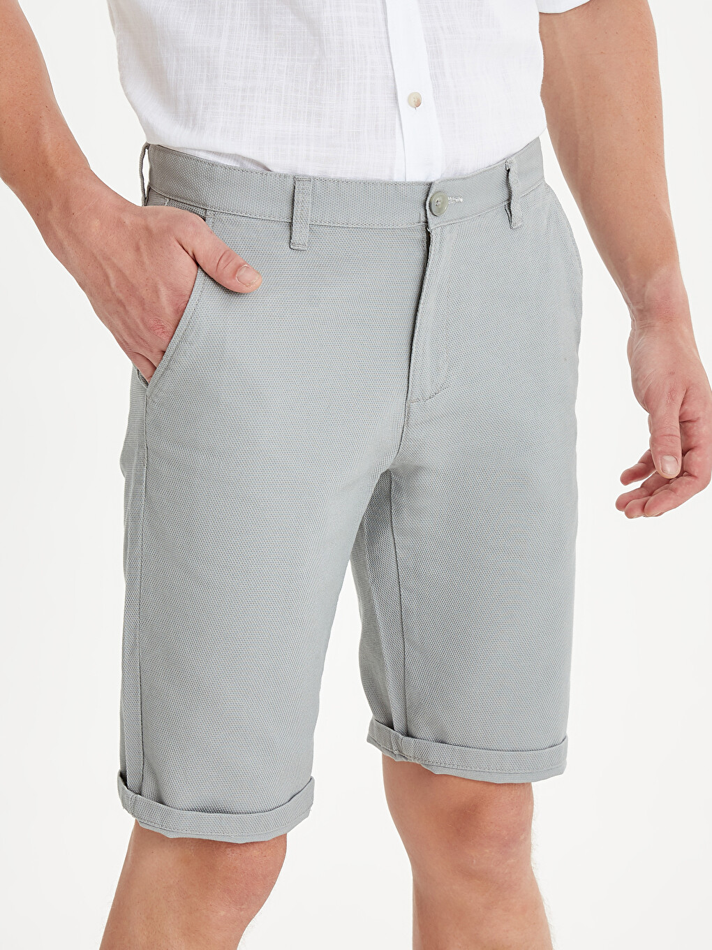 Pantaloni scurți Gri Bărbat-3