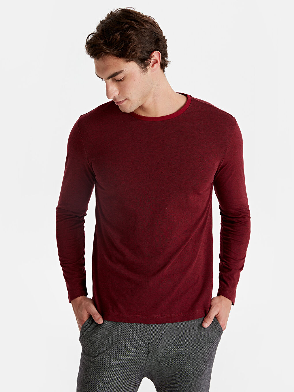 LC WAIKIKI Man RED Pyjama Top -9W4311Z8-LJE